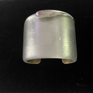 Alexis Bittar Molten Silver Cuff Bracelet